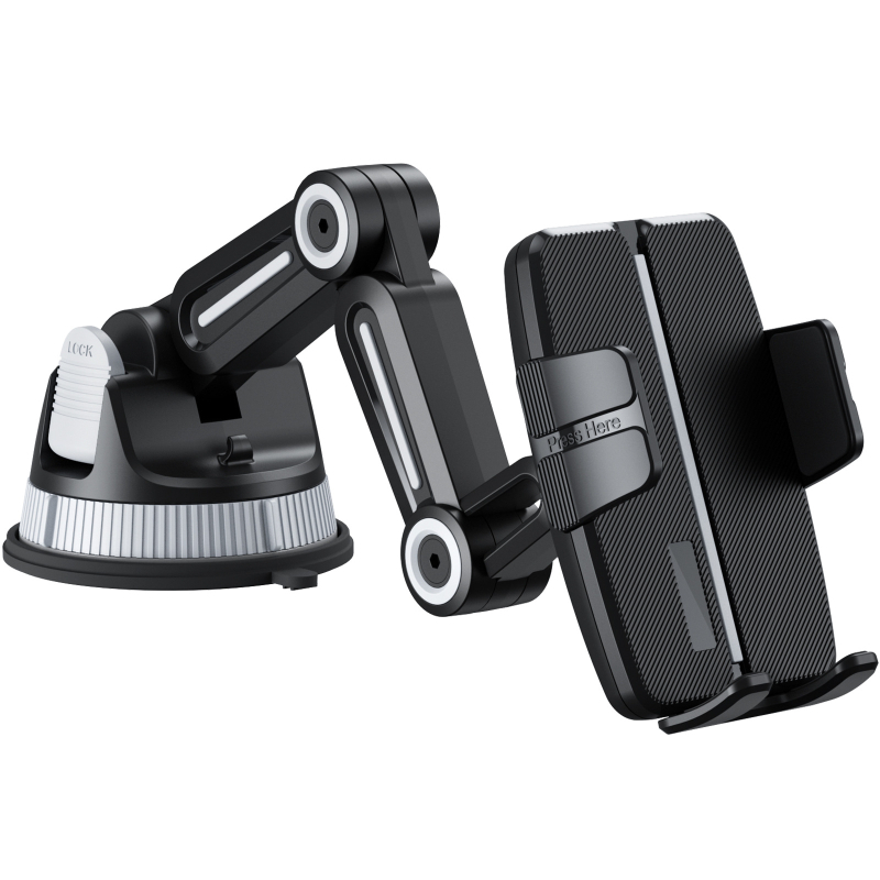 Персонализиран държач за телефон за автомобил, универсален, с вакуумно закрепване към предното стъкло и монтаж към централна конзола, 335 g