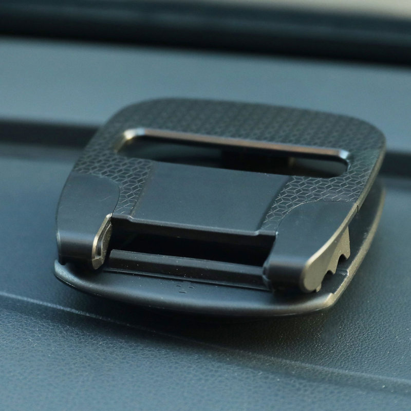 Държач за телефон за кола с голяма щипка, въртене на 360°, вакуумно монтиране, универсален за таблото на автомобила (инструментален панел), минималистичен стил, възможност за персонализация