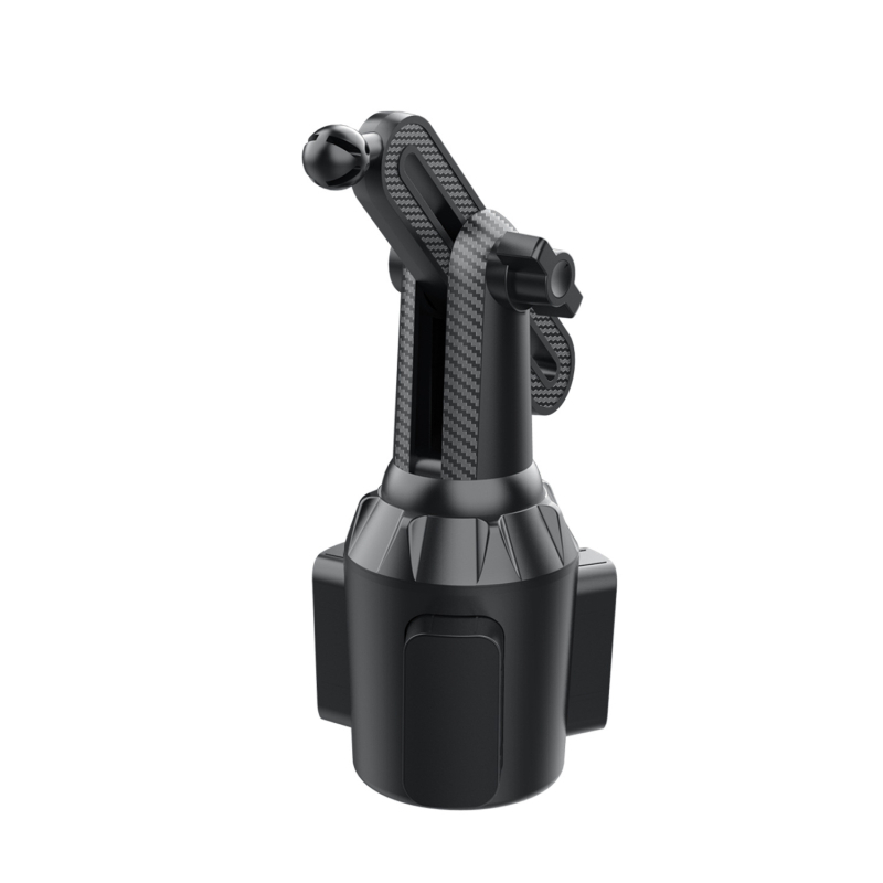 Автомобилен държач за телефон върху държач за чаши с подвижна база – монтаж със snap-on, обща съвместимост, възможност за персонализация