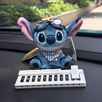 Stitch – novi model privremene parkirne pločice s brojem, slatka dekoracija za auto na instrument ploči, kreativni dizajn