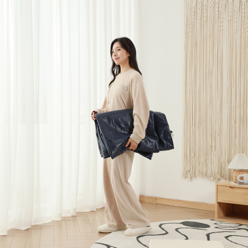 Kültéri felfújható ágy bolyhos felülettel, súly 1,4 kg, teherbírás 140 kg, Baiwei