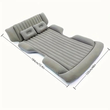 SUV csomagtartóba szánt felfújható ágy, összecsukható autóutakhoz, flockos felület, teherbírás 150 kg