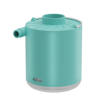 Beépített akkumulátorral és világítással rendelkező elektromos levegőpumpa kültéri felfújható tárgyakhoz (felfújható matrac, úszógyűrű) – ABS műanyag, 5V, 2A, legfeljebb 80W, légáramlás >70 L/min