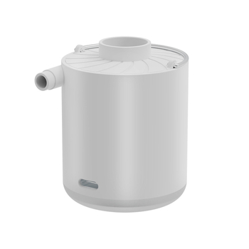 Beépített akkumulátorral és világítással rendelkező elektromos levegőpumpa kültéri felfújható tárgyakhoz (felfújható matrac, úszógyűrű) – ABS műanyag, 5V, 2A, legfeljebb 80W, légáramlás >70 L/min