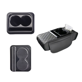 Autó pohártartó emelő párnával kartámaszhoz, ABS anyag