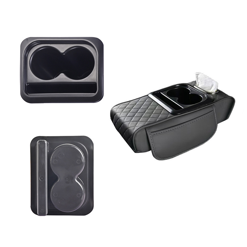 Autó pohártartó emelő párnával kartámaszhoz, ABS anyag