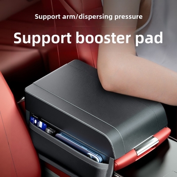 Înălțător universal pentru cotieră auto – suport din piele Kabulun, personalizare disponibilă, incompatibil cu modelele cu boxuri duble pentru cotieră