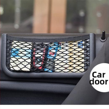 Plasztikus hálós tároló táska autó ajtó oldalára és hátsó ülésre, univerzális