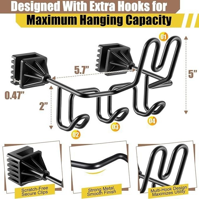 Fém hátsó ülés tároló, ruhák és táskák számára, testreszabható