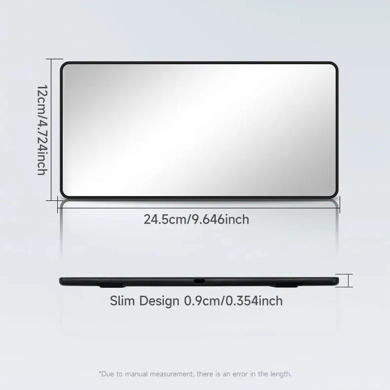 Καθρέφτης μακιγιάζ για αυτοκίνητο με ηλιοπροστασία, Snap-On εγκατάσταση, Co-Pilot vanity mirror, 250 g, Changyi