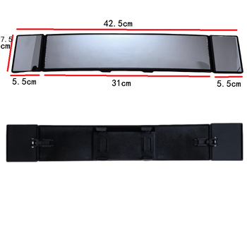 Che Jiesheng oglindă interioară pentru mașină, design curbat în trei secțiuni, unghi larg, HD vedere retrogradă