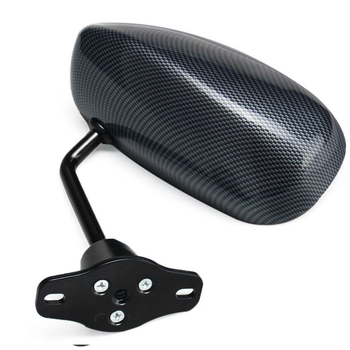 Oglindă retrovizoare – în formă de glonț pentru mașini F1 modificate, potrivire universală, model fibră de carbon