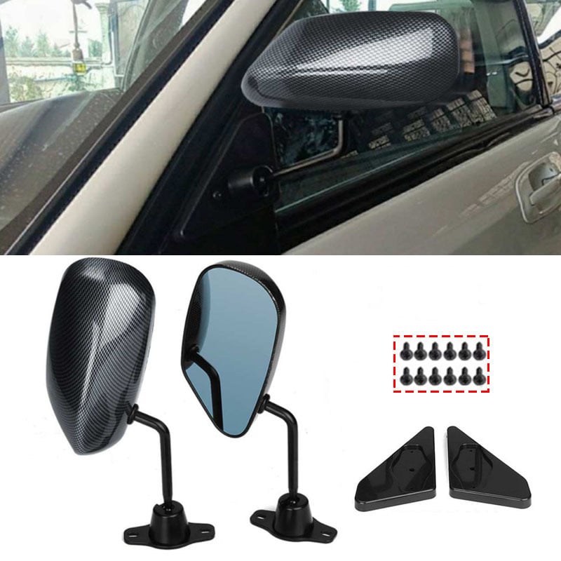 Oglindă retrovizoare – în formă de glonț pentru mașini F1 modificate, potrivire universală, model fibră de carbon