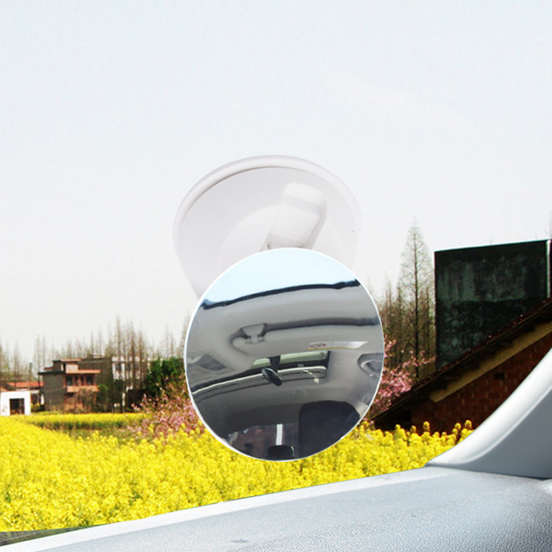 Justauto Jiantu Oglindă de observare a bebelușului pentru scaunul din spate al mașinii, mică, rotundă, cu ventuză