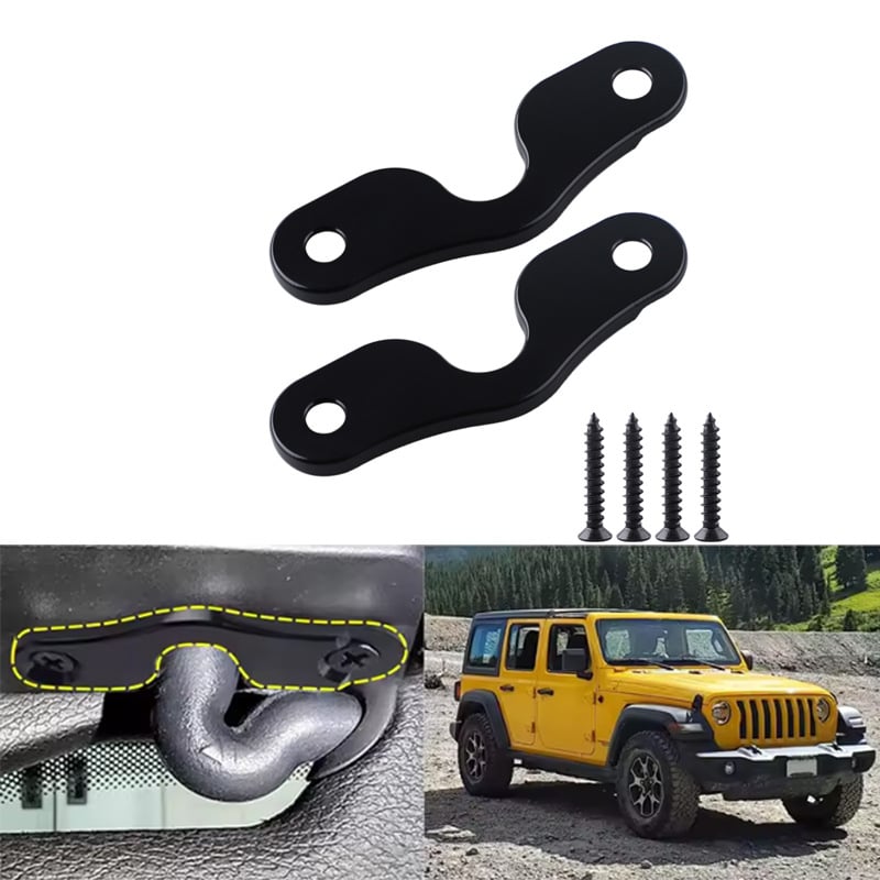 Κλιπ στερέωσης του ηλίου για Jeep Wrangler 2018+ JK/JL/JT Gladiator — Εσωτερικό εξάρτημα, Εγκατάσταση Snap-on, Πρωτότυπος σχεδιασμός