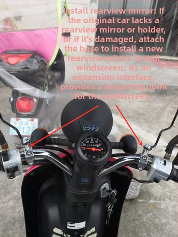 Elektrisko transportlīdzekļa vējstikla montāžas stiprinājums ar saules aizsargu un lietus aizsargu, bez atpakaļskata spoguļa turētāja, visu sezonu, sertifikāts GB811-2022B; Materiāls: Cits