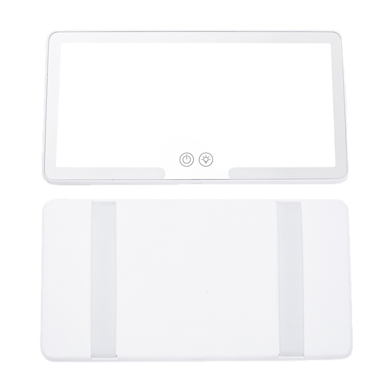 LED veidrodėlis automobiliui su ABS rėmeliu ir aliuminio veidrodžio paviršiumi (neelektrinis; tinkamas automobiliui ir namams; logotipo spauda įmanoma)