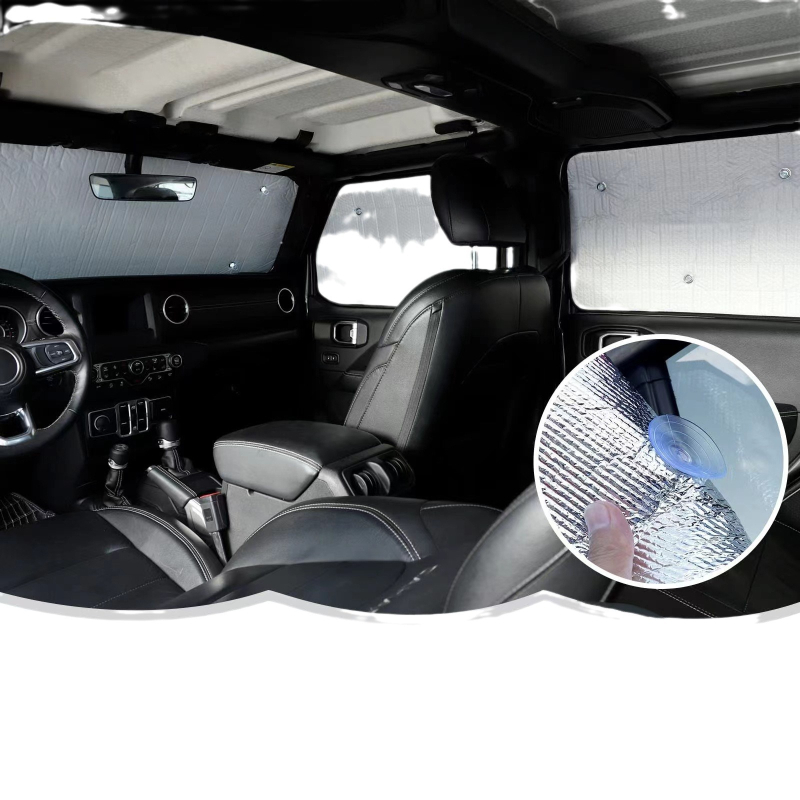 Parasolar auto, compatibil universal, montaj cu adeziv, stil simplu