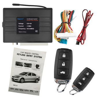 Automašīnas bezatslēgas ieejas sistēma, 12V, universāla saderība, centrālā slēdzene, ABS materiāls, svars 0,2 kg