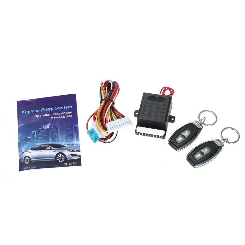 DC12V Centralni brava za automobil bez ključa – Daljinski 315–433.92 MHz, domet 100 m