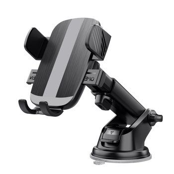 Държач за автомобилен мобилен телефон с вакуумна чашка, разтегателно автоматично заключване, универсално монтиране на таблото/приборния панел