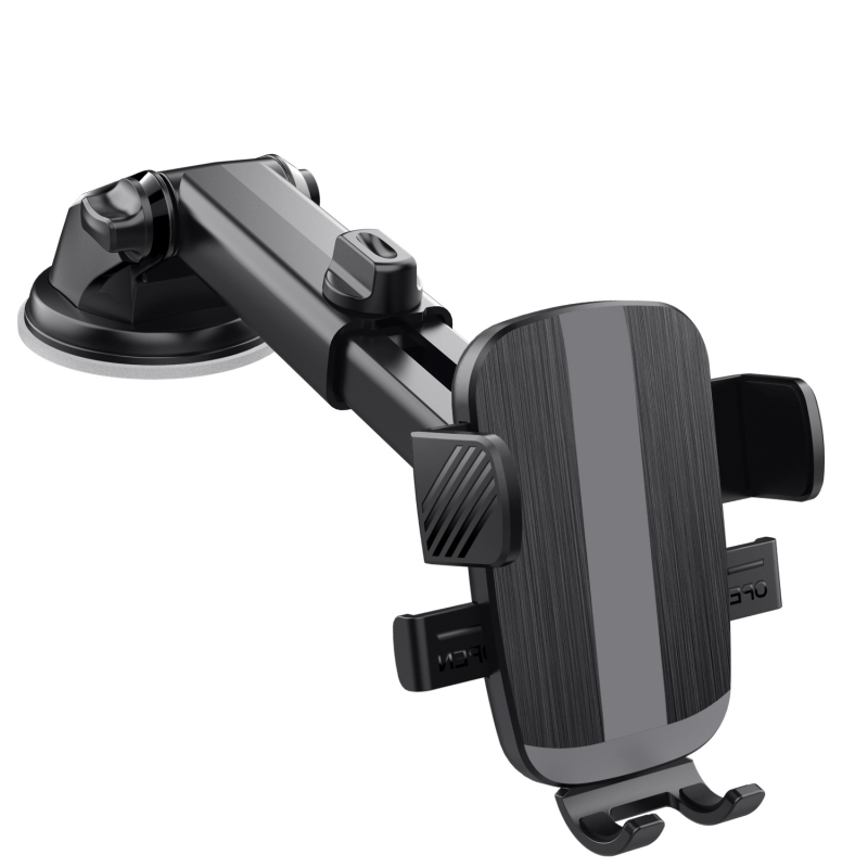 Държач за автомобилен мобилен телефон с вакуумна чашка, разтегателно автоматично заключване, универсално монтиране на таблото/приборния панел