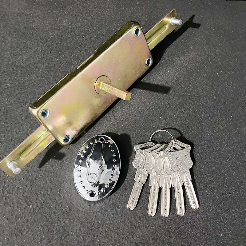 Mortise slēdzene durvīm, Heaven and Earth modelis, metāla konstrukcija, piemērots durvīm, mūsdienīgs minimālisma stils