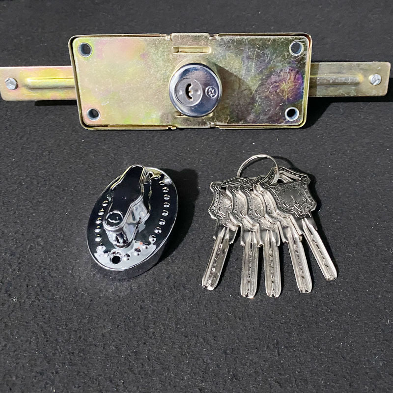 Mortise slēdzene durvīm, Heaven and Earth modelis, metāla konstrukcija, piemērots durvīm, mūsdienīgs minimālisma stils