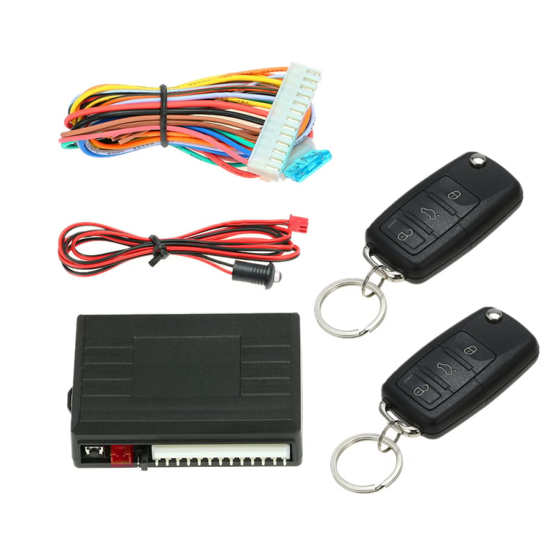 LB-405 Kulcs nélküli autóközponti zár összecsukható távirányítóval, 12V motor, műanyag ház, 315–433,92 MHz, 100 m hatótávolság