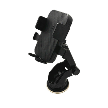 Univerzális autós navigációs tartó teleszkópos karral, automatikus zárás egy érintésre, 360° forgás, műszerfalon ragasztott szerelés