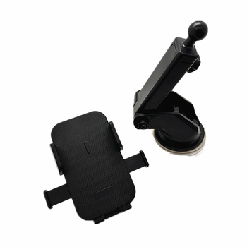 Univerzális autós navigációs tartó teleszkópos karral, automatikus zárás egy érintésre, 360° forgás, műszerfalon ragasztott szerelés