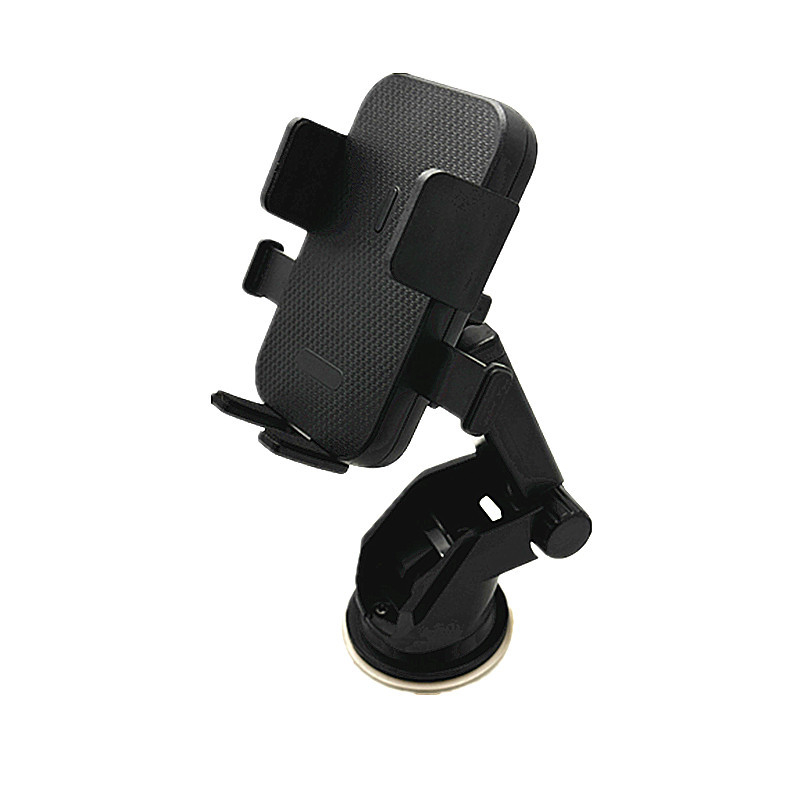 Univerzális autós navigációs tartó teleszkópos karral, automatikus zárás egy érintésre, 360° forgás, műszerfalon ragasztott szerelés