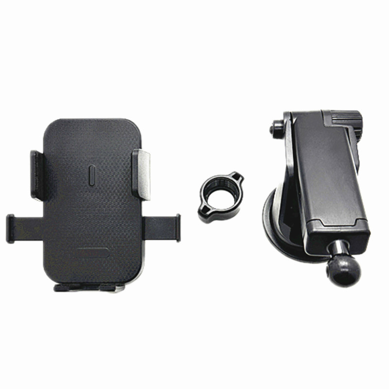 Univerzális autós navigációs tartó teleszkópos karral, automatikus zárás egy érintésre, 360° forgás, műszerfalon ragasztott szerelés