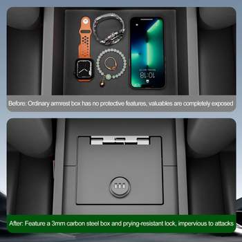 Toyota 4Runner középkonzol zárható tároló, modell Metal 0080, Snap-On telepítés, rozsdamentes acél, belső alumíniumötvözet