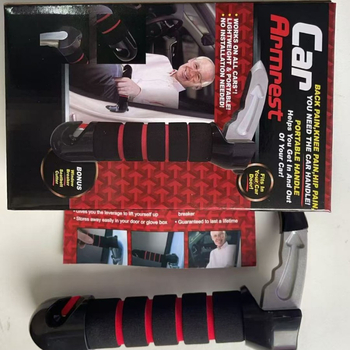 Автомобилен подлакътник с дръжка — многофункционален аварийно чукче със светодиоден фенер — ABS + алуминиева сплав — код Rh-0809-14