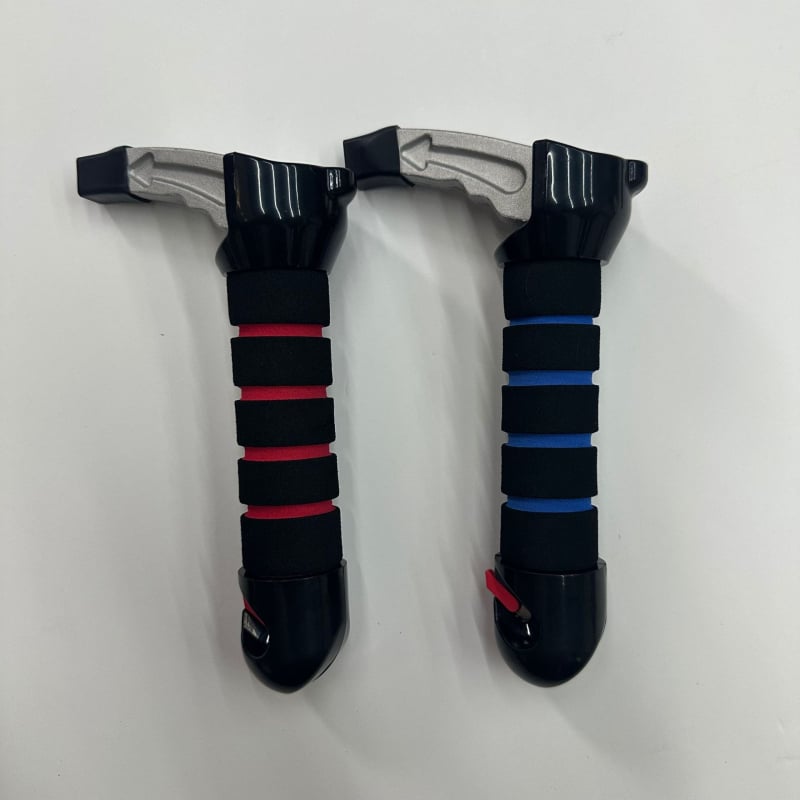 Автомобилен подлакътник с дръжка — многофункционален аварийно чукче със светодиоден фенер — ABS + алуминиева сплав — код Rh-0809-14