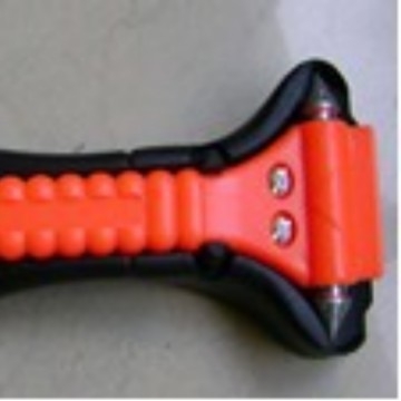 Set ciocan de urgență două în unu cu cuțit de tăiere, ABS și oțel carbon 45#, portabil, 90 g / 170 g