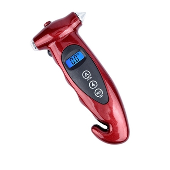 Rehvirõhu mõõtja digitaalne LCD-ekraaniga – 5-ühes kaasaskantav autohädaabi tööriist (3–150 psi, mudel MD-1.1)