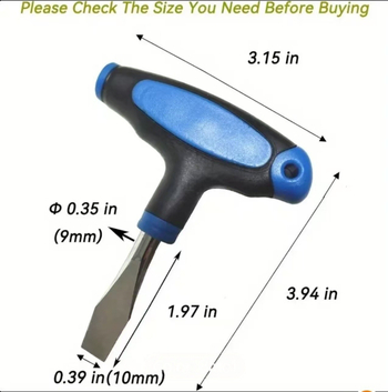 Magnētisks skrūvgriezis ar plastmasas rāmi, rūpnieciskās kvalitātes CRV tēra, modelis 9988, svars 60 g