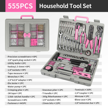 555-dijelni višefunkcionalni set alata u kutiji za kućnu uporabu