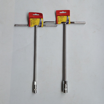 Т-тип торцев ключ с D-образна дръжка, външен шестостенен ключ, 50# стомана, дължина 400 мм, галванизирано покритие, тегло 0,5 кг