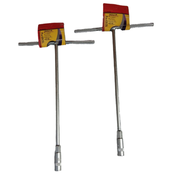 Т-тип торцев ключ с D-образна дръжка, външен шестостенен ключ, 50# стомана, дължина 400 мм, галванизирано покритие, тегло 0,5 кг