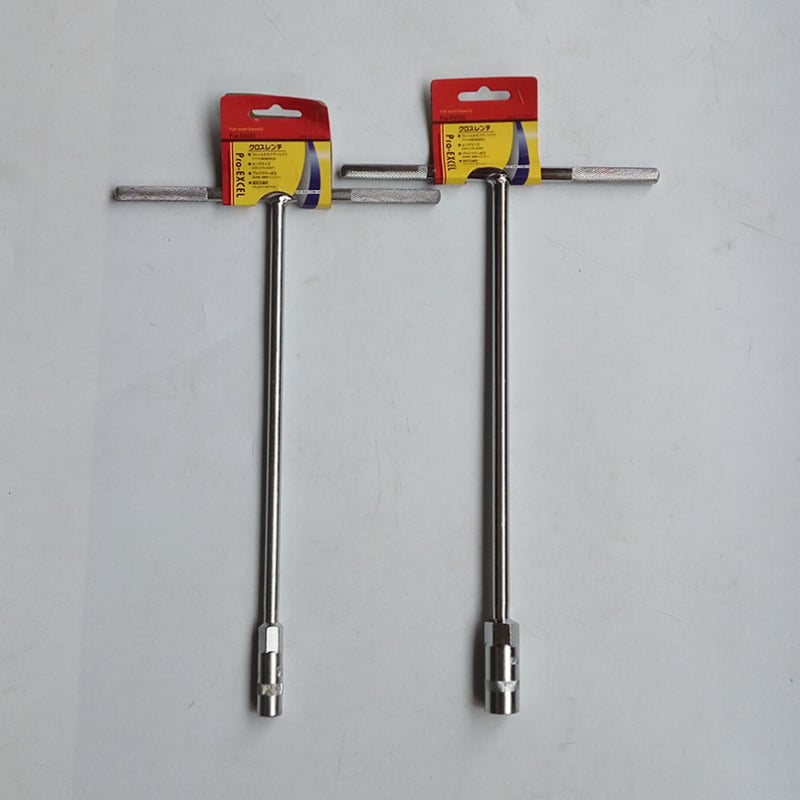 Т-тип торцев ключ с D-образна дръжка, външен шестостенен ключ, 50# стомана, дължина 400 мм, галванизирано покритие, тегло 0,5 кг