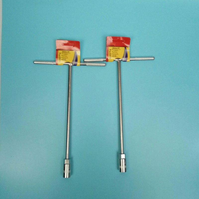 Т-тип торцев ключ с D-образна дръжка, външен шестостенен ключ, 50# стомана, дължина 400 мм, галванизирано покритие, тегло 0,5 кг