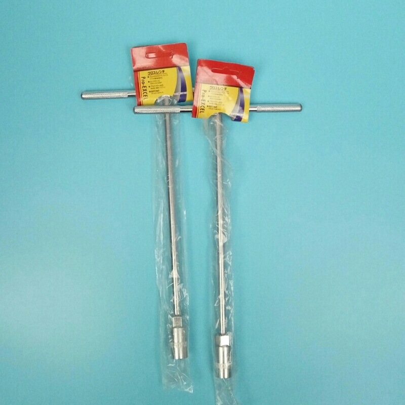 Т-тип торцев ключ с D-образна дръжка, външен шестостенен ключ, 50# стомана, дължина 400 мм, галванизирано покритие, тегло 0,5 кг