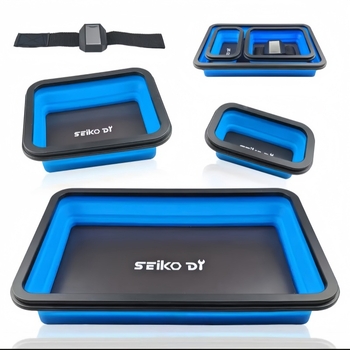 Salokāms magnētisks detaļu trauks – silikons un magnets, modelis YW084, 4gab komplekts, Aokika