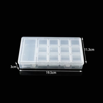 Box in box (1+13) φορητό διαφανές κουτί αποθήκευσης με διαχωριστικά - PP πλαστικό, χωρητικότητα 2L, με καπάκι