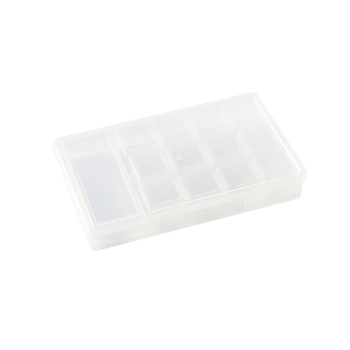 Box in box (1+13) φορητό διαφανές κουτί αποθήκευσης με διαχωριστικά - PP πλαστικό, χωρητικότητα 2L, με καπάκι