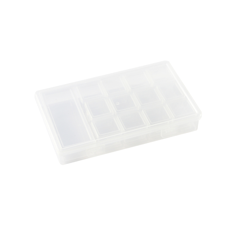 Box in box (1+13) φορητό διαφανές κουτί αποθήκευσης με διαχωριστικά - PP πλαστικό, χωρητικότητα 2L, με καπάκι