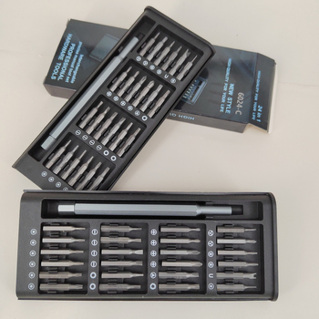 25-в-1 комплект отвертки за дома за разглобяване и ремонт на компютри и мобилни устройства — прецизен инструментален набор, изработен от хром-ванадий стомана (Cr-V)